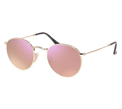 Round Metal RB 3447N 001/Z2 Flat Lenses