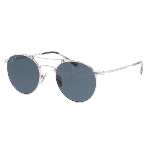 Round Metal RB 8147M 9165 Titanium