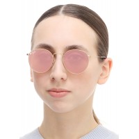 Round Metal RB 3447N 001/Z2 Flat Lenses