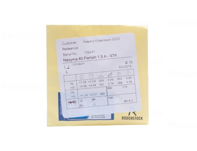 Rodenstock Nexyma 80 A/B 1.50 STK Ultrasin