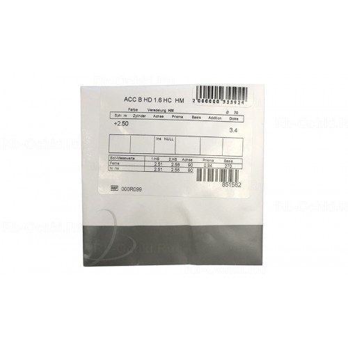 Линза Synchrony Access HD 1.6 HMC