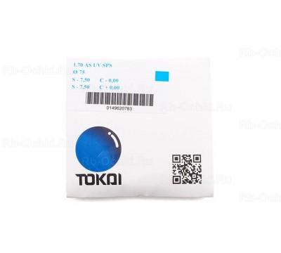 Очковая линза Tokai 1.70 AS SPS