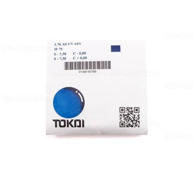 Очковая линза Tokai 1.76 AS SPS